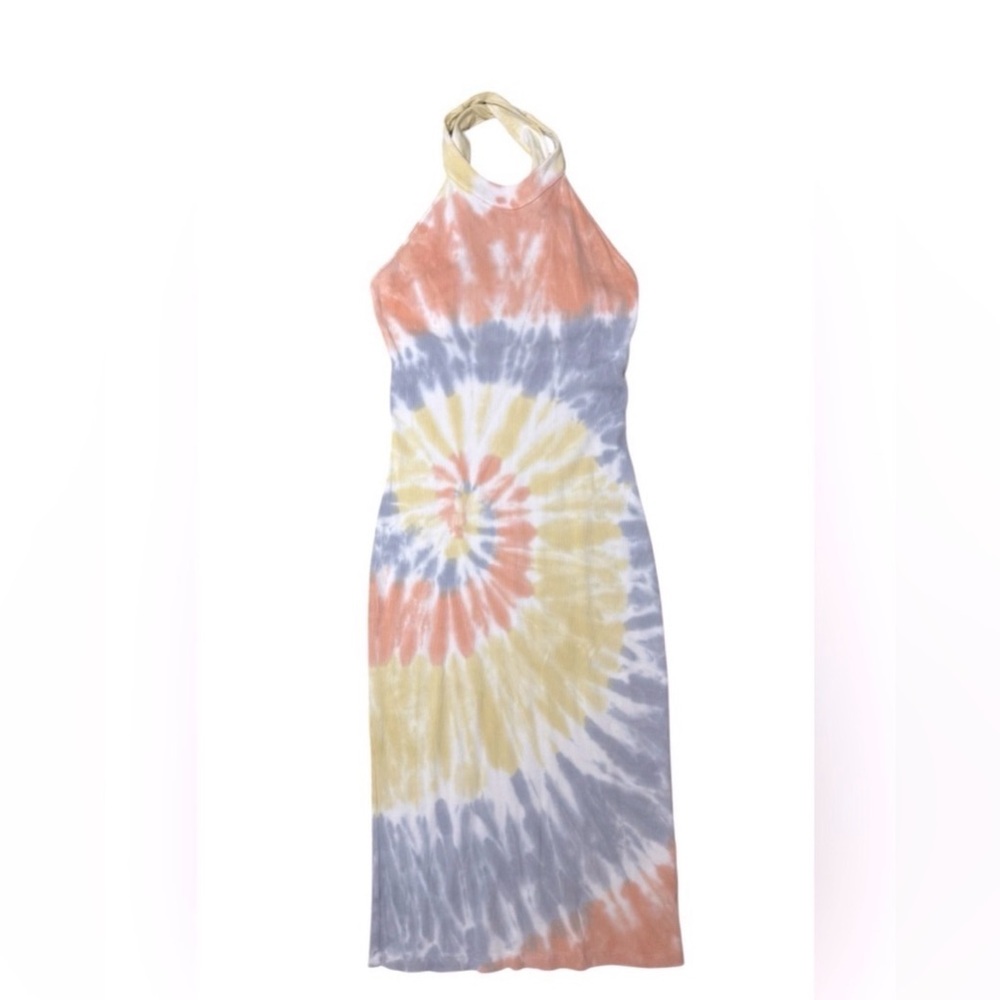 EUC SZ M Young Fabulous and Broke Tie Die Halter Dress